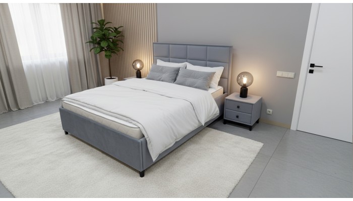 Кровать МЕГА 1400 Серый