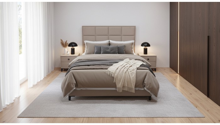 Кровать МЕГА 1400 Бежевый