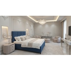 Кровать МЕГА 1600 Синий Кровать МЕГА 1600 Синий